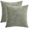 vidaXL Kussensloop 2 st HEERLEN Groen 40 x 40 cm Chenille Stof