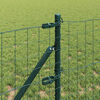 vidaXL Hek met Paal Groen 0,6 x 50 m Staal en PVC