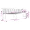 vidaXL Tuinbank 219 cm massief acaciahout