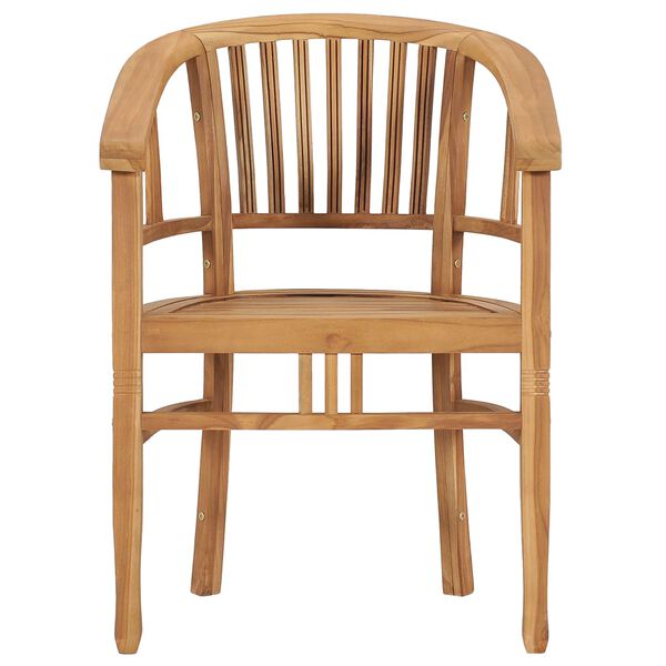 vidaXL 7-delige Tuinset massief teakhout