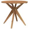 vidaXL Tuintafel rond &Oslash;85x75 cm massief acaciahout