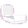 vidaXL Boxspringbed met hoofdeinde Roze 90 x 190 cm Fluweel