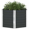 vidaXL Plantenbak verhoogd 129x129x77cm gegalvaniseerd staal antraciet
