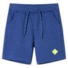 vidaXL Kindershorts met trekkoord 116 gem&ecirc;leerd blauw
