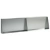 vidaXL Keerwand 2 st 80 x 12 x 50 cm Gegalvaniseerd staal zilver