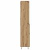 vidaXL Hoge kast 2 pcs Artisan Eiken Bewerkt hout