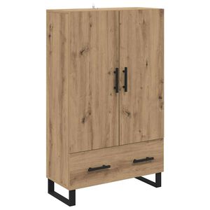 vidaXL Highboard Artisan Eiken 69,5 x 30 x 115 cm Bewerkt hout
