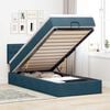 vidaXL Ottoman bed met matras 90x190cm fluweel donkerblauw