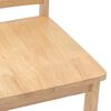vidaXL Eetkamerstoelen 2 st massief hout naturel rubber