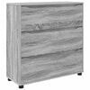 vidaXL Opbergkast Grijs Sonoma 80 x 31 x 81 cm Bewerkt hout