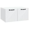 vidaXL Wandbeugel TV-kast Wit 59,5 x 41 x 30 cm Bewerkt hout