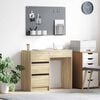 vidaXL Bureau met lade Sonoma eiken 90 x 37,5 x 75 cm Bewerkt hout