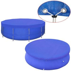 vidaXL Zwembadafdekking PE rond 460 cm 90 g/m&sup2;