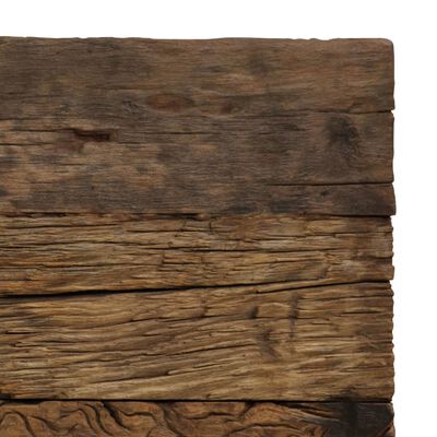 vidaXL Eettafel 118x55x76 cm gerecycled hout en staal