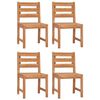 vidaXL Tuinstoelen 4 st massief teakhout