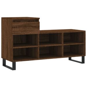 vidaXL Schoenenkast 102x36x60 cm bewerkt hout bruin eikenkleur