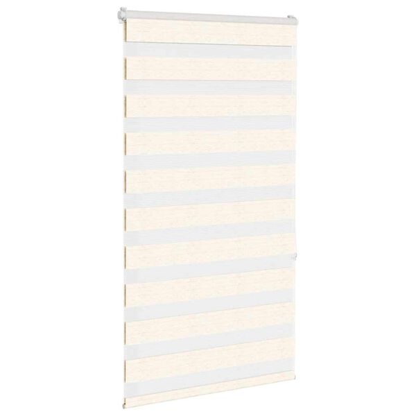 vidaXL Zebra rolgordijn 90x150 cm stofbreedte 85,9 cm marmerbeige