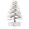 vidaXL Kerstdecoratie kerstboom 60 cm massief grenenhout wit