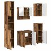 vidaXL Badkamermeubelset 5 pcs Oud Hout Bewerkt hout & Metaal