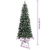 vidaXL Kunstkerstboom met 300 LED Groen 210 cm PVC en Plastic en Staal