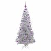 vidaXL Kerstboom met 300 LED met standaard Zilver 180 cm PET