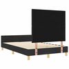 vidaXL Bedframe met hoofdeinde Zwart 120 x 200 cm Stof