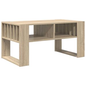vidaXL Salontafel Sonoma Eiken 92 x 49,5 x 45 cm Bewerkt hout