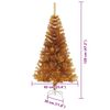 vidaXL Kerstboom met 150 LED met standaard Goud 120 cm PET