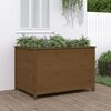 vidaXL Plantenbak verhoogd 119,5x82,5x78 cm massief grenen honingbruin