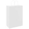 vidaXL Papieren zakken 50 st met hengsels 32x17x44 cm wit