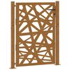 vidaXL Poort met lichtontwerp 100x125 cm weervast staal