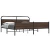 vidaXL Bedframe zonder matras metaal bruin eikenkleur 193x203 cm