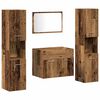 vidaXL Badkamermeubelset Wandgemonteerd 4 pcs Oud Hout Bewerkt hout
