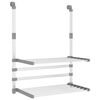 vidaXL Droogrek voor balkon 54x25x42 cm aluminium