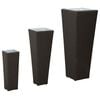 vidaXL Tuinset 3 st Zwart 30 x 30 x 80 cm Metaal