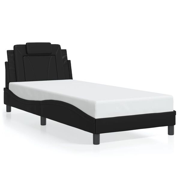 vidaXL Bedframe "Viana" zonder matras kunstleer zwart 80x200 cm