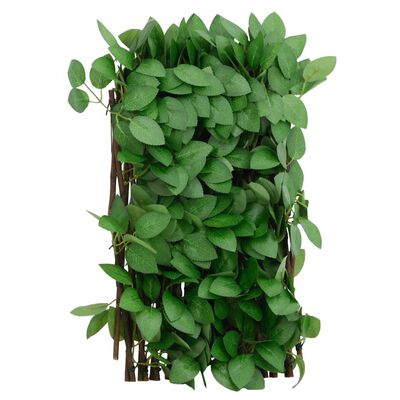 vidaXL Kunstplant klimop op latwerk 5 st uittrekbaar 180x30 cm groen