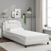 vidaXL Bedframe "Viana" met LED zonder matras wit 100x203 cm