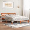 vidaXL Bedframe zonder matras massief grenenhout wasbruin 120x190 cm