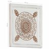vidaXL Kunst Decoratie 2 pcs Bruin en wit 40 x 40 x 1,5 cm