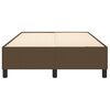 vidaXL Boxspring bed 120x200 cm stof donkerbruin