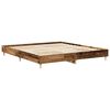 vidaXL Bedframe zonder matras 200x200 cm spaanplaat bewerkt hout