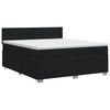 vidaXL Boxspringbed met matras met hoofdeinde Zwart 180 x 200 cm Stof