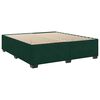 vidaXL Bedframe zonder matras 180x200 cm fluweel donkergroen