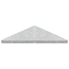 vidaXL Parasolvoetplaten 4 st driehoekig 60 kg graniet grijs