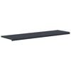 vidaXL Raamsokkel Antraciet met houten nerf 120 x 40 x 4,5 cm PVC