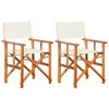 vidaXL Regisseursstoelen 2 st massief acaciahout