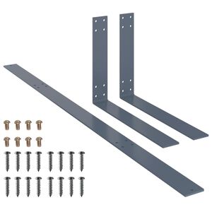 vidaXL Rugleuning voor palletbank 110 cm ijzer lichtgrijs