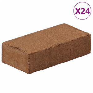 vidaXL Kokosvezelblokken 24 st 650 g elk 15,6 kg totaal