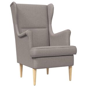 vidaXL Fauteuil Taupe Stof